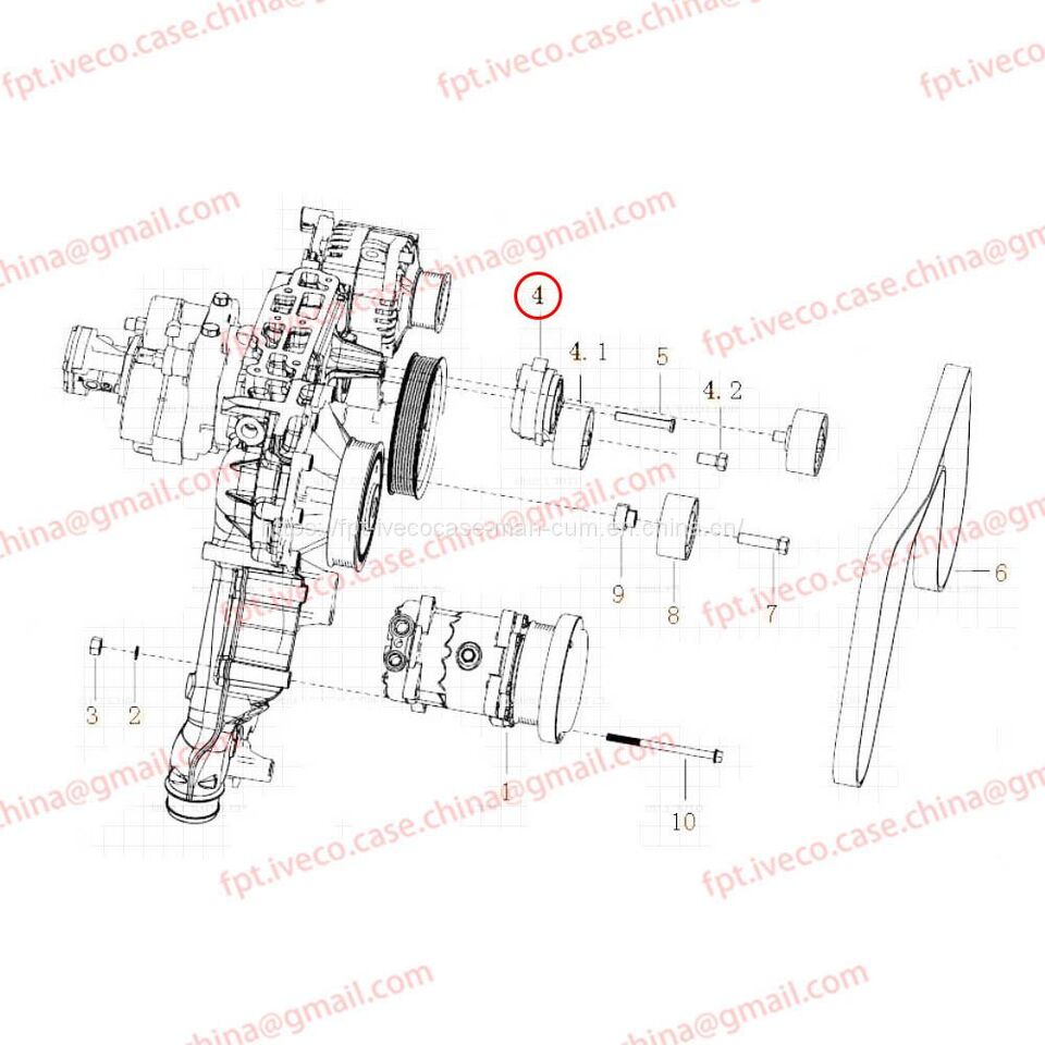 MAN D2066 Automatic tensioner 95800-7477 - Riemspanner: afbeelding 1 MAN D2066 Automatic tensioner 95800-7477 - Riemspanner: afbeelding 1
