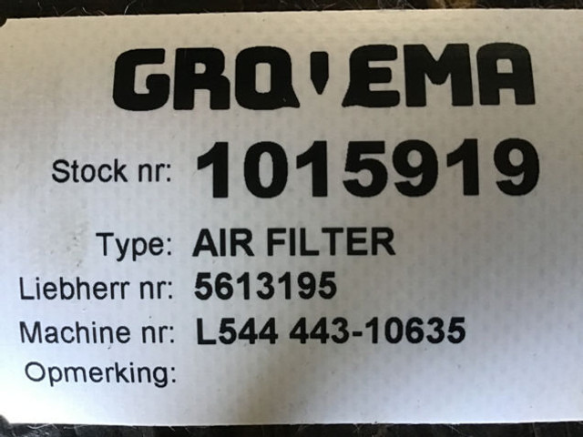 Liebherr Air Filter - Luchtinlaatsysteem: afbeelding 1 Liebherr Air Filter - Luchtinlaatsysteem: afbeelding 1