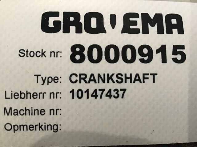 Liebherr Crankshaft - Krukas: afbeelding 3 Liebherr Crankshaft - Krukas: afbeelding 3