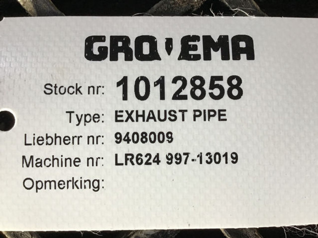 Liebherr Exhaust Pipe - Uitlaatpijp: afbeelding 4 Liebherr Exhaust Pipe - Uitlaatpijp: afbeelding 4