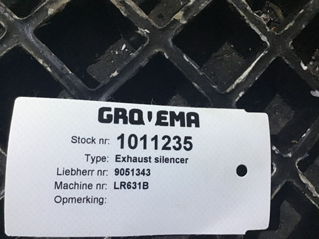Liebherr Exhaust Silencer - Uitlaatpijp: afbeelding 5 Liebherr Exhaust Silencer - Uitlaatpijp: afbeelding 5