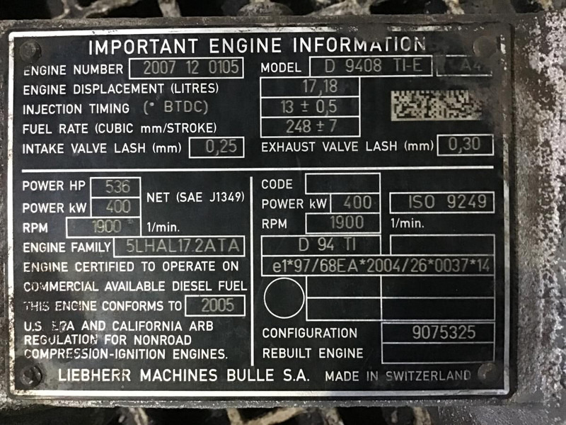Liebherr Intakepipe - Luchtinlaatpijp: afbeelding 3 Liebherr Intakepipe - Luchtinlaatpijp: afbeelding 3
