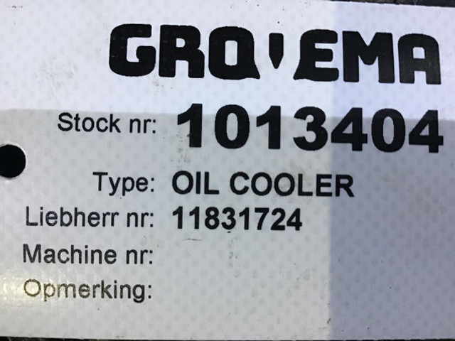 Liebherr Oil Cooler - Oliekoeler: afbeelding 5 Liebherr Oil Cooler - Oliekoeler: afbeelding 5