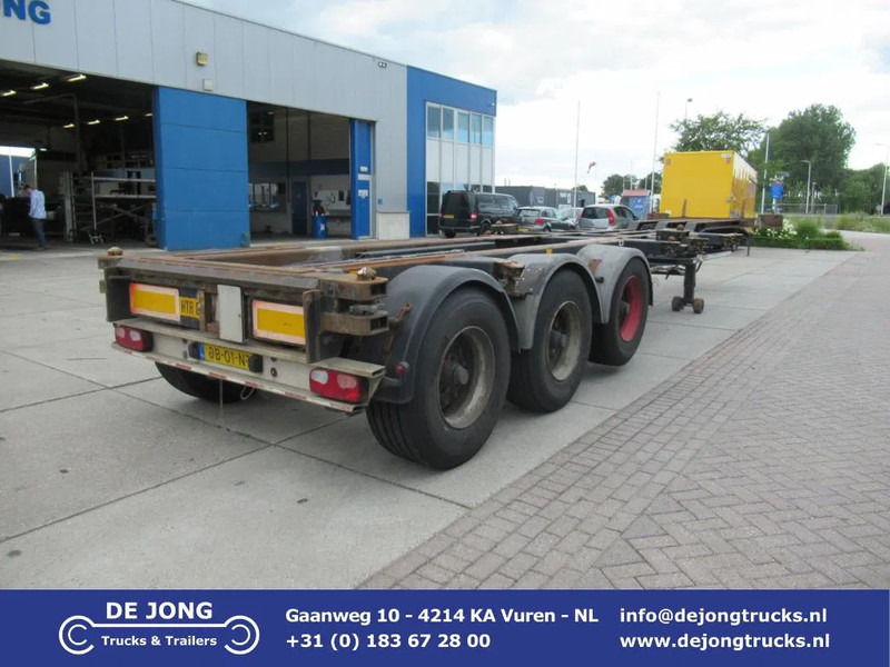 Renders Container Chassis / Extendable on rear / BPW + drum - Containertransporter/ Wissellaadbak oplegger: afbeelding 1 Renders Container Chassis / Extendable on rear / BPW + drum - Containertransporter/ Wissellaadbak oplegger: afbeelding 1