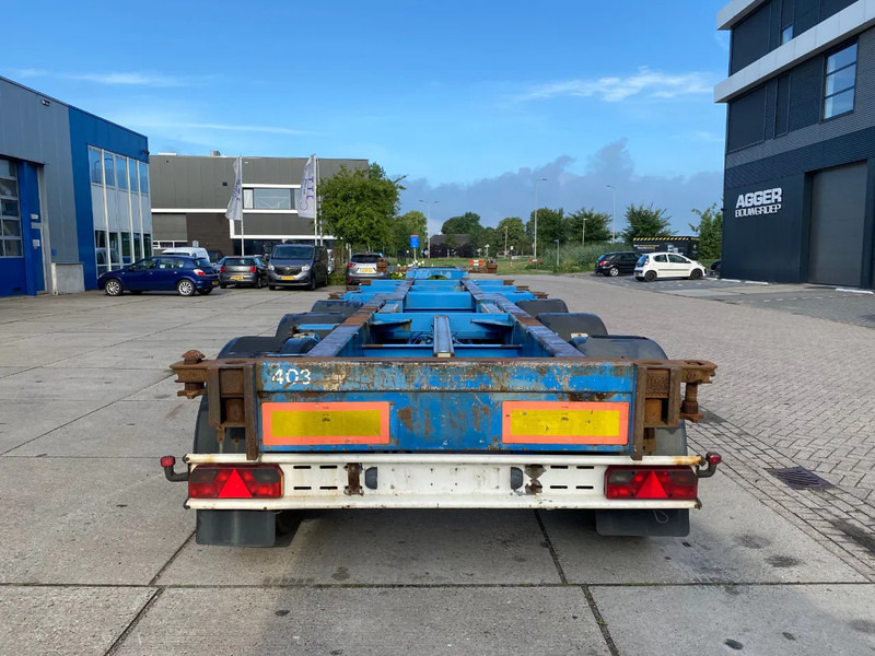 Renders Container chassis / Mercedes + Disc / 1x Lift Axle / 1x Extendable - Containertransporter/ Wissellaadbak oplegger: afbeelding 2 Renders Container chassis / Mercedes + Disc / 1x Lift Axle / 1x Extendable - Containertransporter/ Wissellaadbak oplegger: afbeelding 2