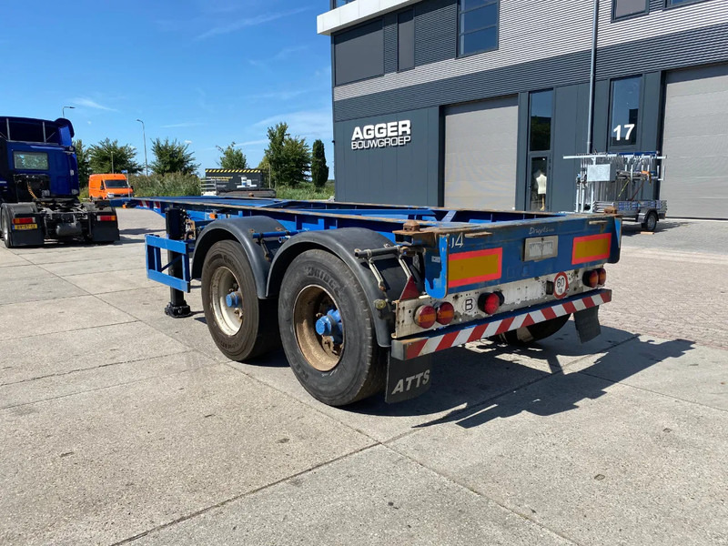 TURBO'S HOET 20 FT Container Chassis / APK t/m 3-2026 / BPW + Drum - Containertransporter/ Wissellaadbak oplegger: afbeelding 3 TURBO'S HOET 20 FT Container Chassis / APK t/m 3-2026 / BPW + Drum - Containertransporter/ Wissellaadbak oplegger: afbeelding 3