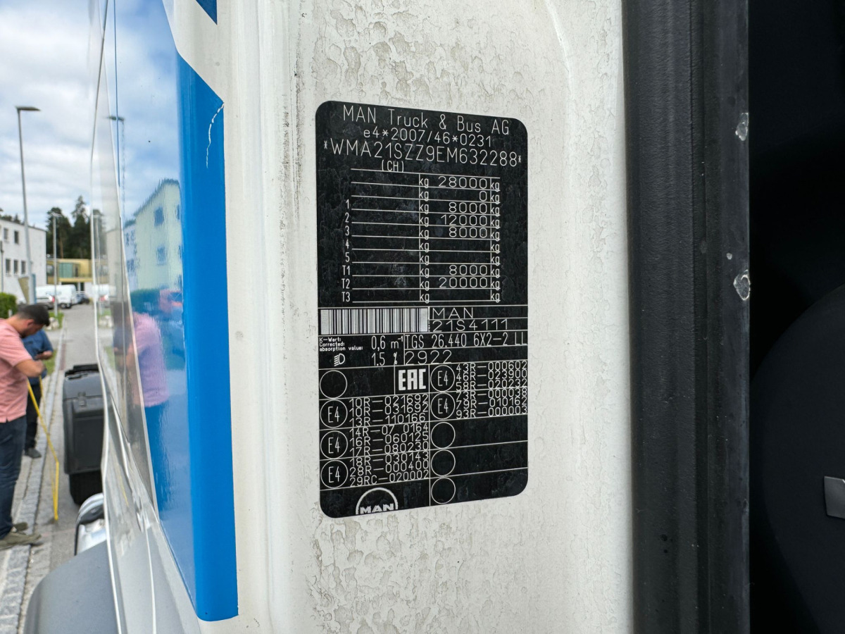 Chassis vrachtwagen MAN TGS 26.440 6x2 Chassis: afbeelding 16