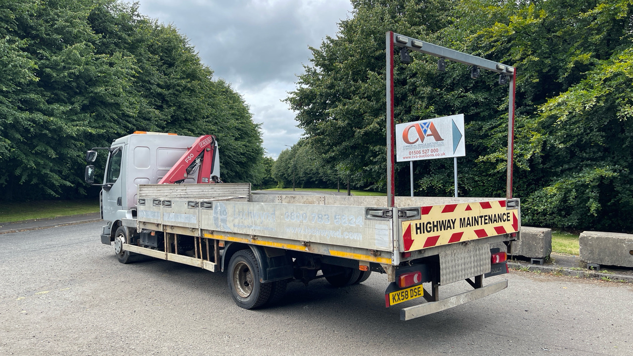 RENAULT MIDLUM 190.08 EXTRA LIGHT DAY - Vrachtwagen met open laadbak, Kraanwagen: afbeelding 3 RENAULT MIDLUM 190.08 EXTRA LIGHT DAY - Vrachtwagen met open laadbak, Kraanwagen: afbeelding 3