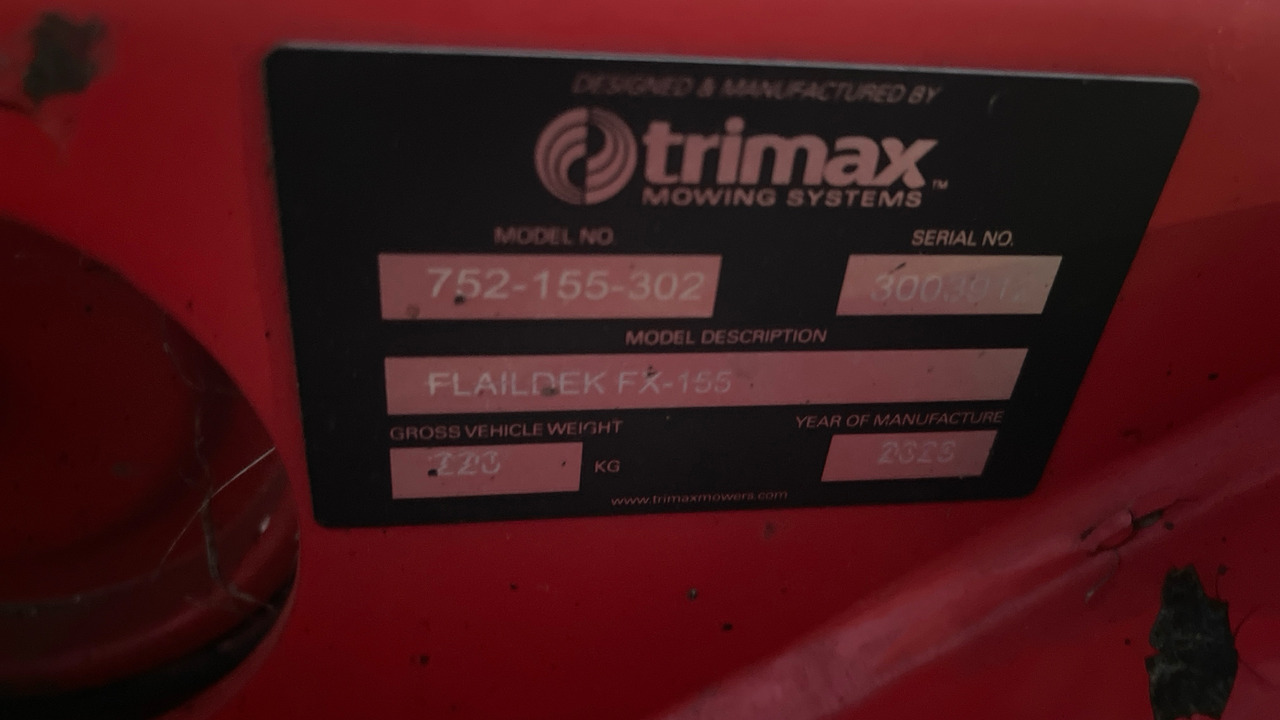 TRIMAX FX-155 - Klepelmaaier: afbeelding 5 TRIMAX FX-155 - Klepelmaaier: afbeelding 5