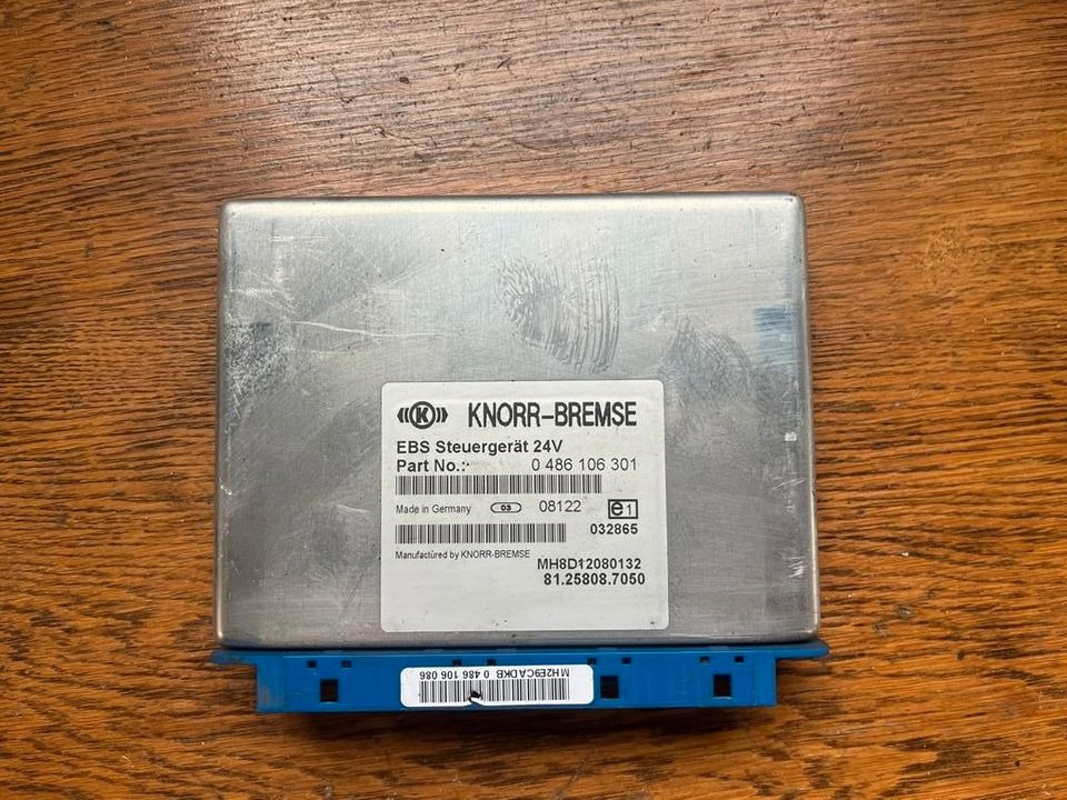 MAN KNORR BREMSE EBS Steuergerät 81.25808.7050 - ECU voor Vrachtwagen: afbeelding 1 MAN KNORR BREMSE EBS Steuergerät 81.25808.7050 - ECU voor Vrachtwagen: afbeelding 1