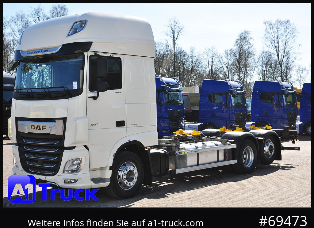 Containertransporter/ Wissellaadbak vrachtwagen DAF DAF XF 480 FAR SSC Intarder Multiwechsler, 7.82: afbeelding 11