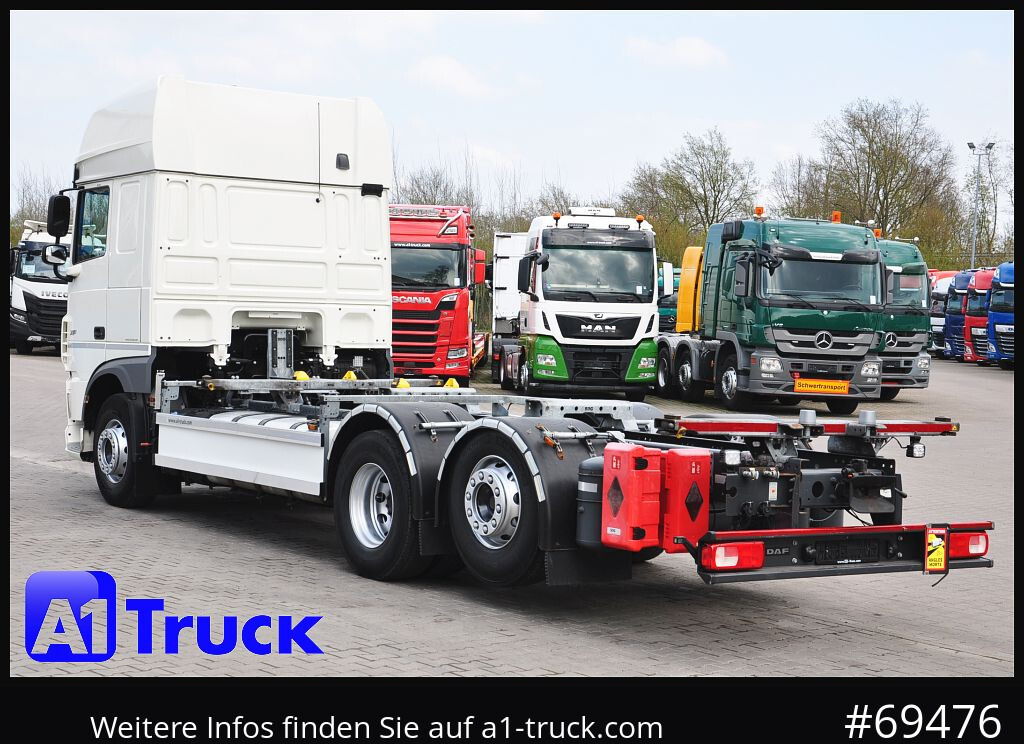 Containertransporter/ Wissellaadbak vrachtwagen DAF XF 480 FAN Intarder, Lenkachse,: afbeelding 11