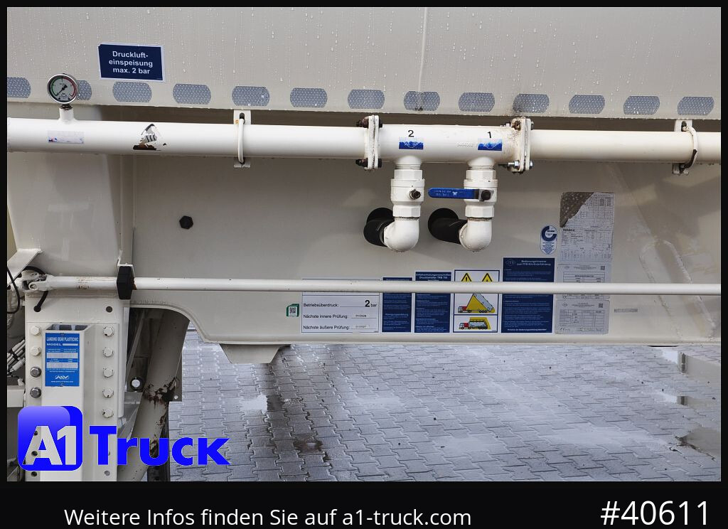 FELDBINDER EUT 55,3, 7 Kammern Futter Feed, Lenkachse, Alufelgen, - Bulkoplegger: afbeelding 2 FELDBINDER EUT 55,3, 7 Kammern Futter Feed, Lenkachse, Alufelgen, - Bulkoplegger: afbeelding 2