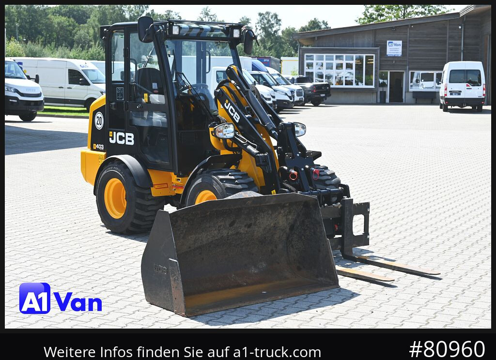 JCB JCB 403 SP Radlader, Palletengabel, Kabine, Zusatzhydraulik - Wiellader: afbeelding 1 JCB JCB 403 SP Radlader, Palletengabel, Kabine, Zusatzhydraulik - Wiellader: afbeelding 1
