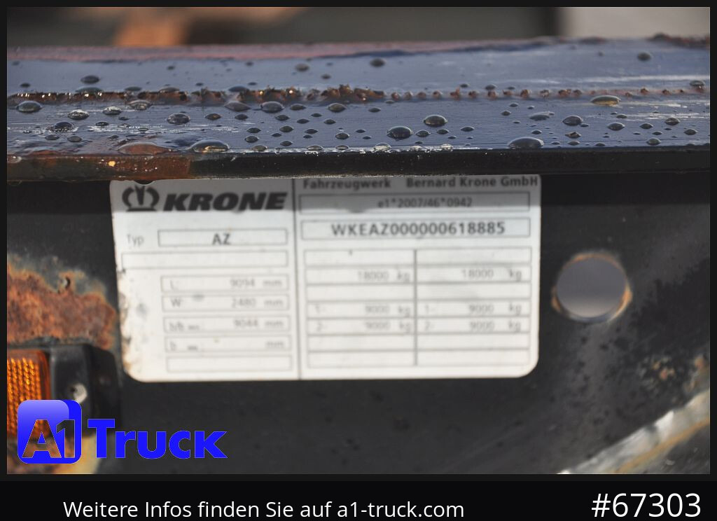 KRONE AZW, BDF, 7,45, Standard, BPW - Containertransporter/ Wissellaadbak aanhangwagen: afbeelding 3 KRONE AZW, BDF, 7,45, Standard, BPW - Containertransporter/ Wissellaadbak aanhangwagen: afbeelding 3