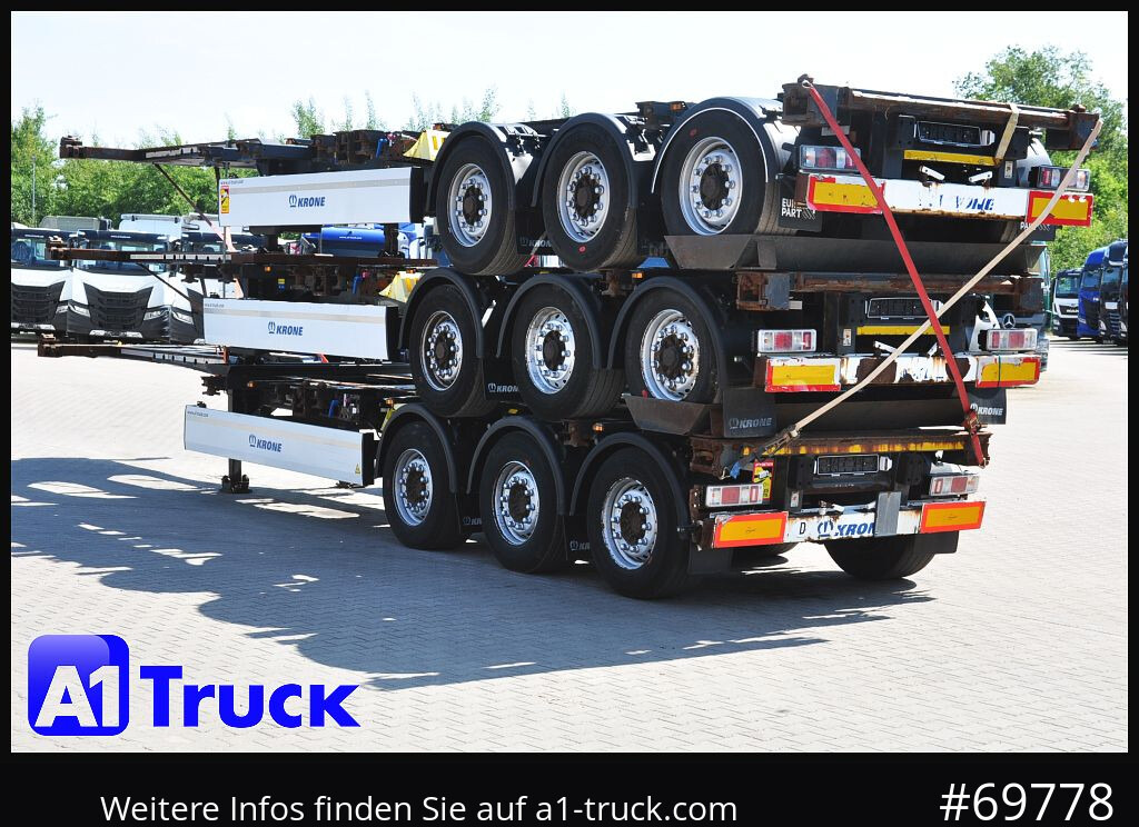 KRONE SDC, Containerchassis, 3 erPaket, 2x20/30/40/45, - Containertransporter/ Wissellaadbak oplegger: afbeelding 5 KRONE SDC, Containerchassis, 3 erPaket, 2x20/30/40/45, - Containertransporter/ Wissellaadbak oplegger: afbeelding 5