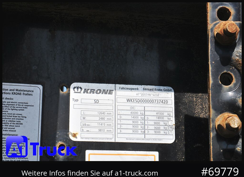 KRONE SDC, Containerchassis, 3 erPaket, 2x20/30/40/45, - Containertransporter/ Wissellaadbak oplegger: afbeelding 5 KRONE SDC, Containerchassis, 3 erPaket, 2x20/30/40/45, - Containertransporter/ Wissellaadbak oplegger: afbeelding 5