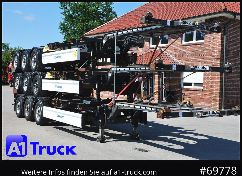 KRONE SDC, Containerchassis, 3 erPaket, 2x20/30/40/45, - Containertransporter/ Wissellaadbak oplegger: afbeelding 1 KRONE SDC, Containerchassis, 3 erPaket, 2x20/30/40/45, - Containertransporter/ Wissellaadbak oplegger: afbeelding 1