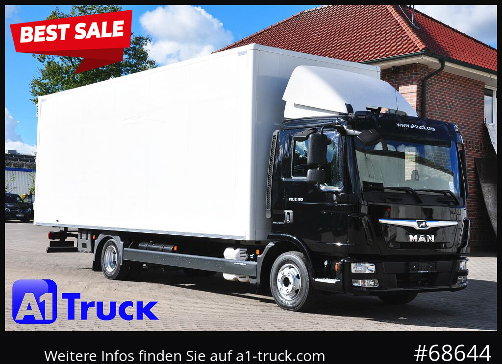 MAN 8.180 BL, NAVI, Automatik, Koffer lang+hoch, TÜV 01/2026 - Bestelwagen gesloten laadbak: afbeelding 1 MAN 8.180 BL, NAVI, Automatik, Koffer lang+hoch, TÜV 01/2026 - Bestelwagen gesloten laadbak: afbeelding 1