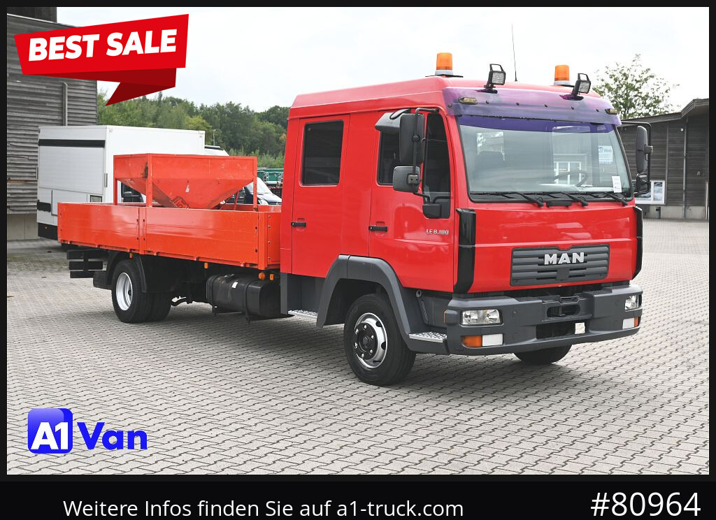 MAN MAN LE 8.180 Pritsche Doka, Automatik, AHK, 6-Sitzer - Bestelwagen met open laadbak, Bestelwagen met dubbele cabine: afbeelding 1 MAN MAN LE 8.180 Pritsche Doka, Automatik, AHK, 6-Sitzer - Bestelwagen met open laadbak, Bestelwagen met dubbele cabine: afbeelding 1