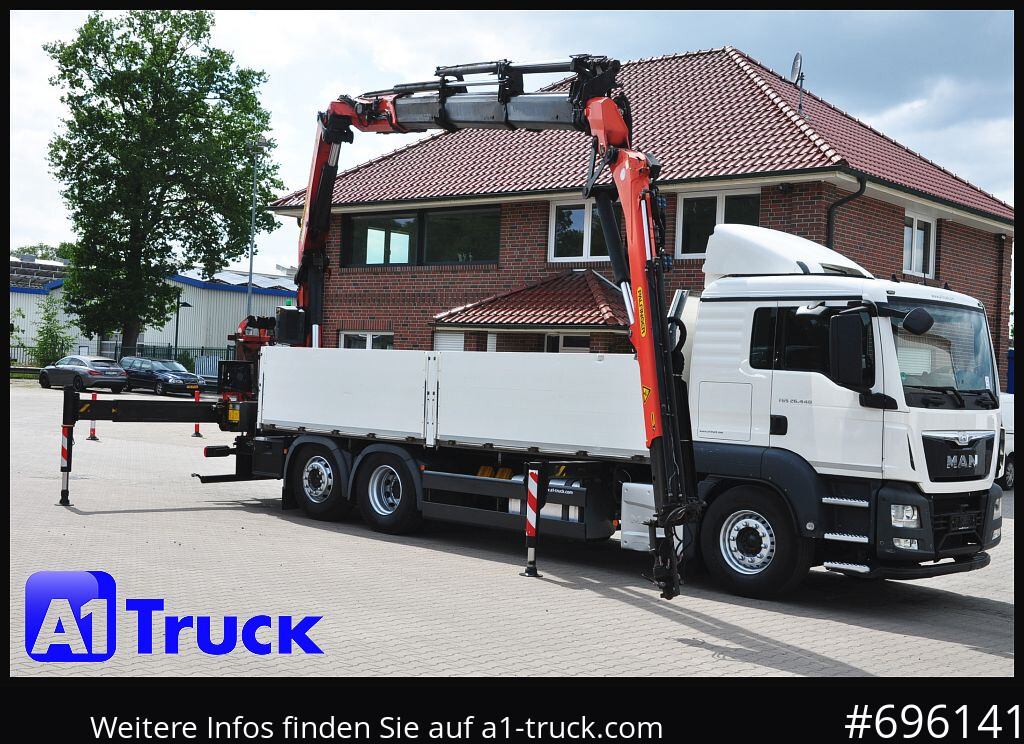 MAN TGS 26.440, PK27002 Jib 21m, Funk, Lift-Lenkachse, - Vrachtwagen met open laadbak, Kraanwagen: afbeelding 1 MAN TGS 26.440, PK27002 Jib 21m, Funk, Lift-Lenkachse, - Vrachtwagen met open laadbak, Kraanwagen: afbeelding 1