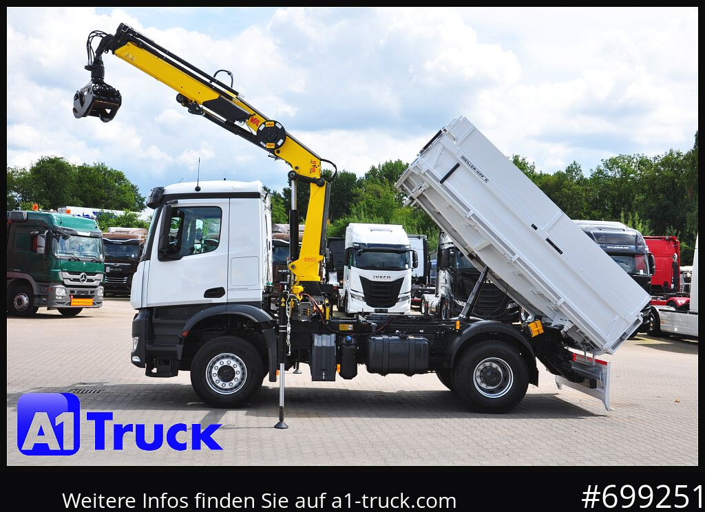MERCEDES-BENZ Arocs 1840, Kipper + Kran,Funk Navi, - Kraanwagen, Kipper vrachtwagen: afbeelding 2 MERCEDES-BENZ Arocs 1840, Kipper + Kran,Funk Navi, - Kraanwagen, Kipper vrachtwagen: afbeelding 2