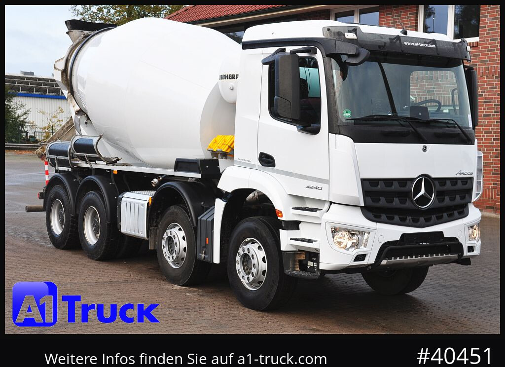 MERCEDES-BENZ Arocs 3240, Liebherr HTM 905 9m³, - Betonmixer: afbeelding 1 MERCEDES-BENZ Arocs 3240, Liebherr HTM 905 9m³, - Betonmixer: afbeelding 1