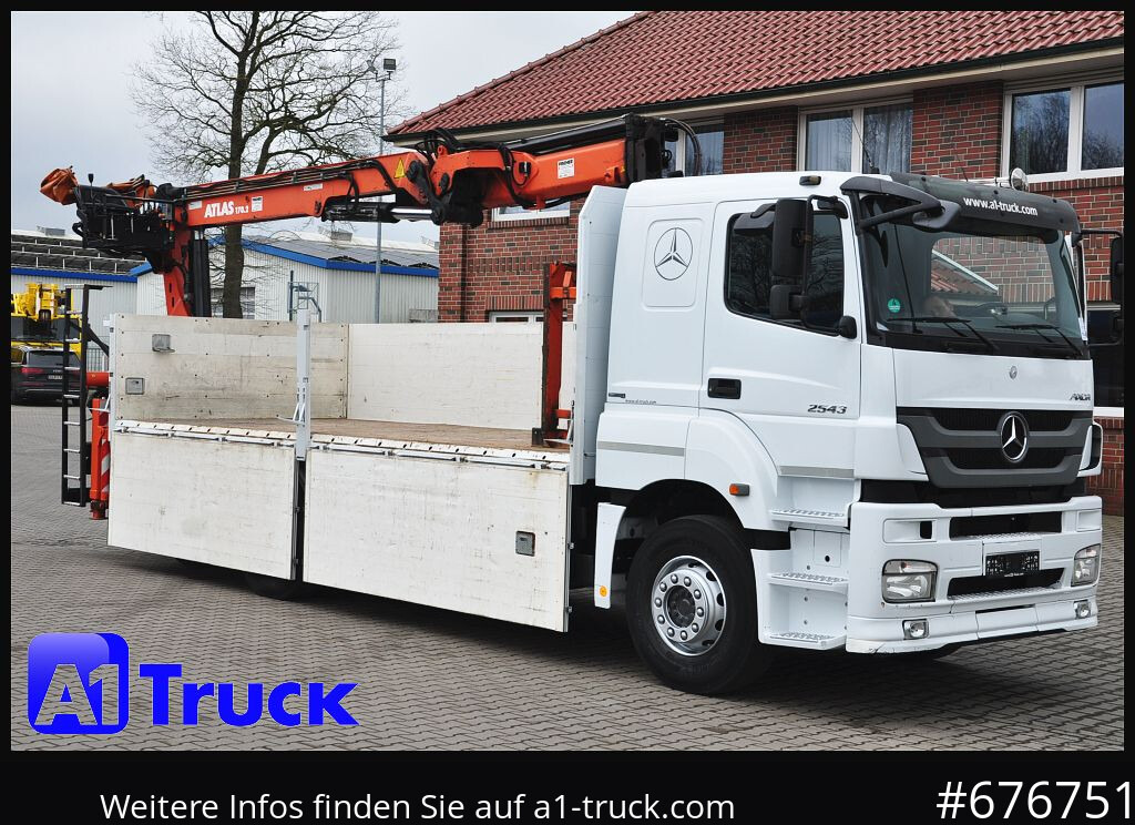 MERCEDES-BENZ Axor 2543, Atlas 170.2 Kran, Lift-Lenkachse, - Vrachtwagen met open laadbak, Kraanwagen: afbeelding 3 MERCEDES-BENZ Axor 2543, Atlas 170.2 Kran, Lift-Lenkachse, - Vrachtwagen met open laadbak, Kraanwagen: afbeelding 3
