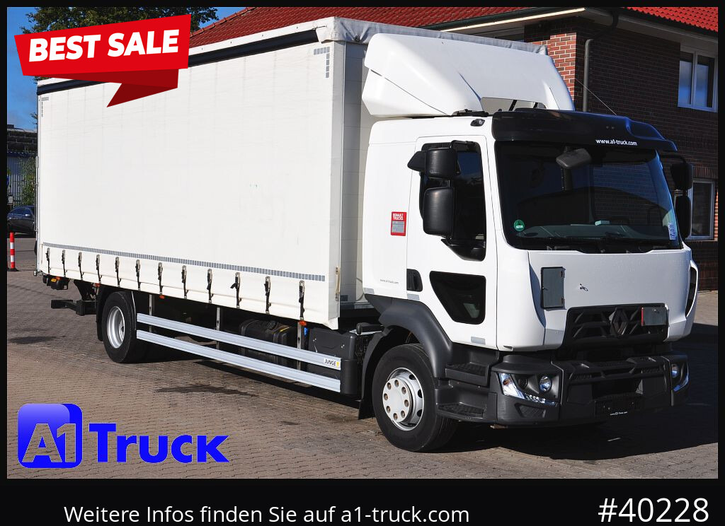 RENAULT D 280, 4x2, Ladebordwand, LBW, TÜV 06/2026 - Schuifzeilen vrachtwagen: afbeelding 1 RENAULT D 280, 4x2, Ladebordwand, LBW, TÜV 06/2026 - Schuifzeilen vrachtwagen: afbeelding 1