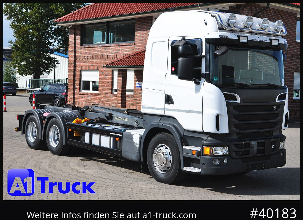 SCANIA R500, V8,,  Meiller, Liftachse, - Haakarmsysteem vrachtwagen: afbeelding 1 SCANIA R500, V8,,  Meiller, Liftachse, - Haakarmsysteem vrachtwagen: afbeelding 1