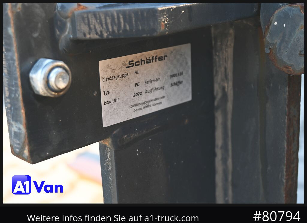 SCHAEFFER Schäffer 2445S Hoflader, Gabel, 127 Bstd. - Wiellader: afbeelding 2 SCHAEFFER Schäffer 2445S Hoflader, Gabel, 127 Bstd. - Wiellader: afbeelding 2