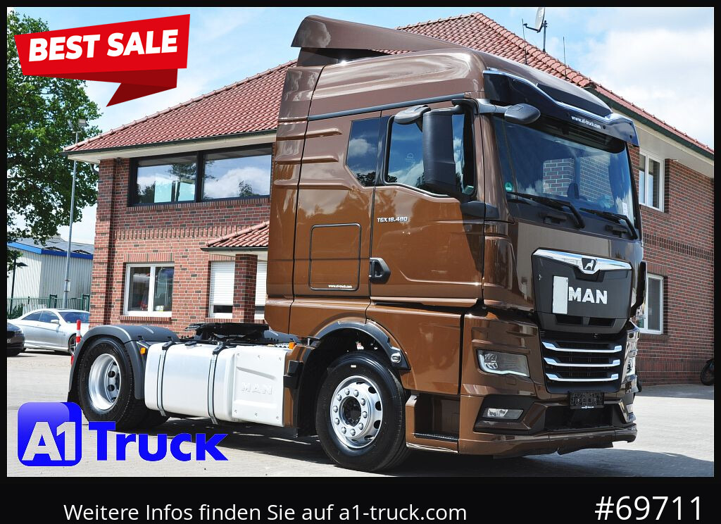 MAN TGX 18,480 BLS Intarder Standklima, Soundsystem - Trekker: afbeelding 1 MAN TGX 18,480 BLS Intarder Standklima, Soundsystem - Trekker: afbeelding 1