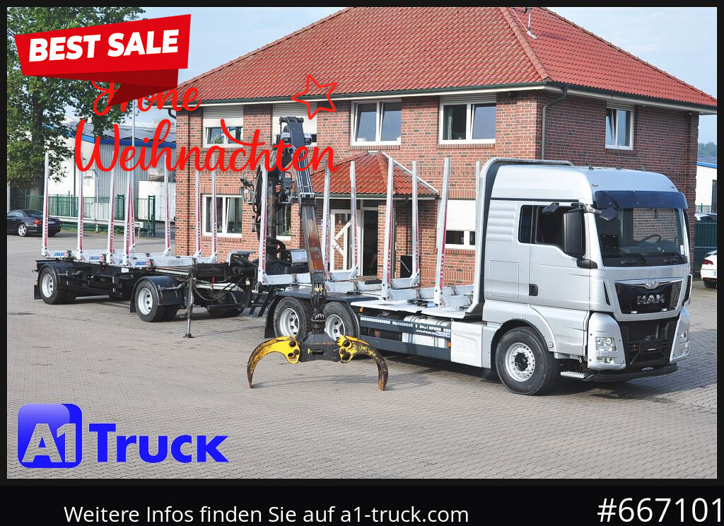 MAN TGX 26.480, Holz Kesla 2109, 6x4, - Vrachtwagen, Kraanwagen: afbeelding 1 MAN TGX 26.480, Holz Kesla 2109, 6x4, - Vrachtwagen, Kraanwagen: afbeelding 1