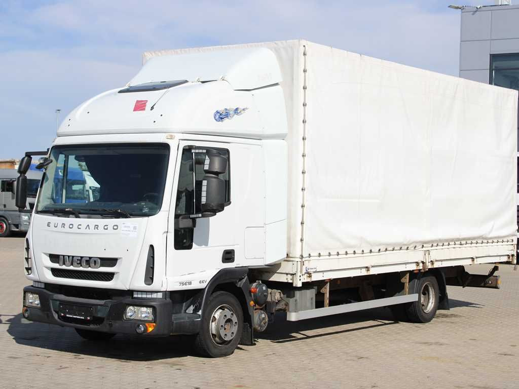 Iveco EUROCARGO ML 75E18, EURO 5EEV,PNEU 90%,SIDE-WALL Iveco EUROCARGO ML 75E18,EURO 5EEV,PNEU 90%,SIDEWALLS - Schuifzeilen vrachtwagen: afbeelding 1 Iveco EUROCARGO ML 75E18, EURO 5EEV,PNEU 90%,SIDE-WALL Iveco EUROCARGO ML 75E18,EURO 5EEV,PNEU 90%,SIDEWALLS - Schuifzeilen vrachtwagen: afbeelding 1