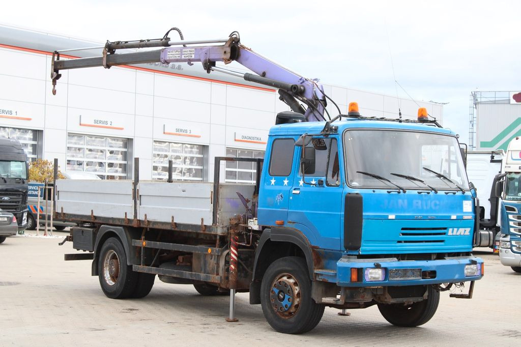 LIAZ 18.23,CRANE NJ SR-70 PT,BEACONS - Vrachtwagen met open laadbak, Kraanwagen: afbeelding 2 LIAZ 18.23,CRANE NJ SR-70 PT,BEACONS - Vrachtwagen met open laadbak, Kraanwagen: afbeelding 2