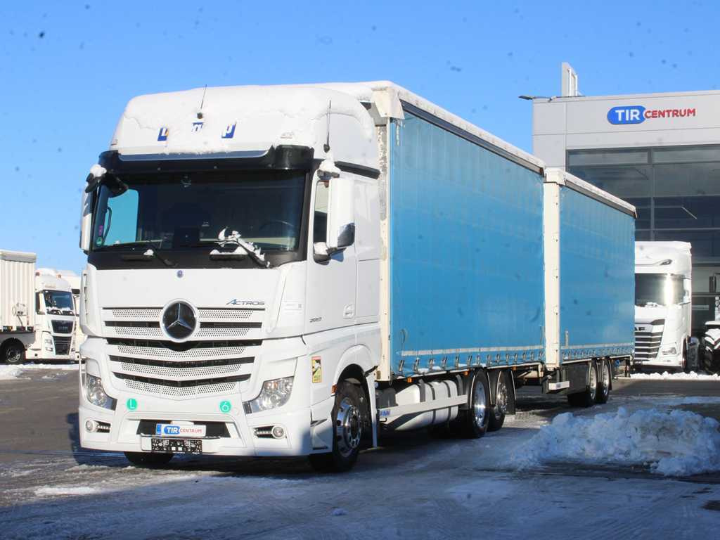 Mercedes-Benz ACTROS 2553, EURO 6, 6X2, AIR SUSPENSION, DRIVE-THROUGH + PANAV - Schuifzeilen vrachtwagen: afbeelding 1 Mercedes-Benz ACTROS 2553, EURO 6, 6X2, AIR SUSPENSION, DRIVE-THROUGH + PANAV - Schuifzeilen vrachtwagen: afbeelding 1