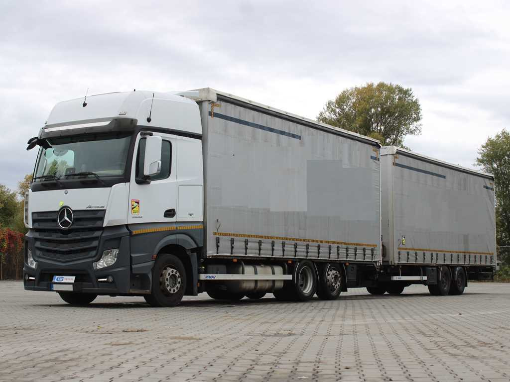 Mercedes-Benz Actros 2542, 6X2, LIFTING AXLE + PANAV TVK18M - Schuifzeilen vrachtwagen: afbeelding 1 Mercedes-Benz Actros 2542, 6X2, LIFTING AXLE + PANAV TVK18M - Schuifzeilen vrachtwagen: afbeelding 1