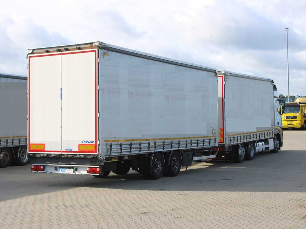 Mercedes-Benz Actros 2542, 6X2, LIFTING AXLE + PANAV TVK18M - Schuifzeilen vrachtwagen: afbeelding 4 Mercedes-Benz Actros 2542, 6X2, LIFTING AXLE + PANAV TVK18M - Schuifzeilen vrachtwagen: afbeelding 4