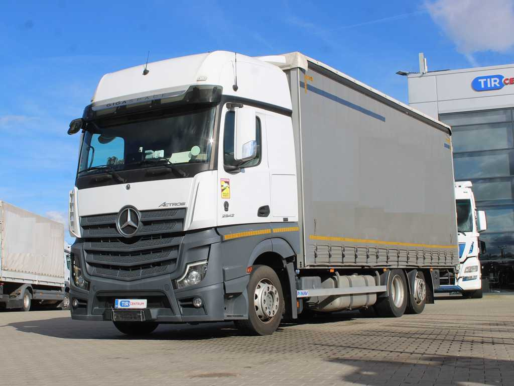 Mercedes-Benz Actros 2542, EURO 6, 6X2, NAVIGATION - Schuifzeilen vrachtwagen: afbeelding 1 Mercedes-Benz Actros 2542, EURO 6, 6X2, NAVIGATION - Schuifzeilen vrachtwagen: afbeelding 1