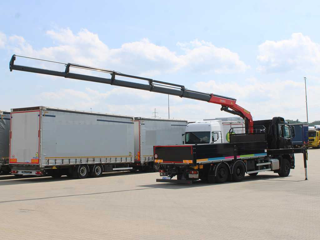 Mercedes-Benz Arocs 2542, 6X2, EURO 6, SIDE PANEL, NAVIGATION, CAMERA, PALFINGER PK 24.001 SLD5 - Vrachtwagen met open laadbak, Kraanwagen: afbeelding 4 Mercedes-Benz Arocs 2542, 6X2, EURO 6, SIDE PANEL, NAVIGATION, CAMERA, PALFINGER PK 24.001 SLD5 - Vrachtwagen met open laadbak, Kraanwagen: afbeelding 4