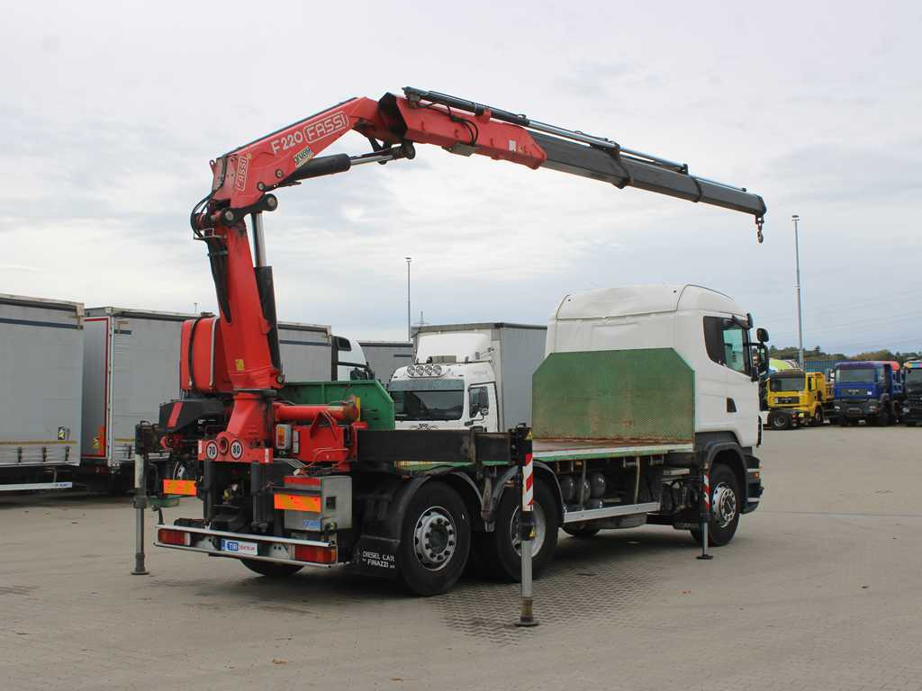 Scania R 500, 6X2, EURO 4, OPTICRUISE, HYDRAULIC ARM FASSI F220A.23 - Vrachtwagen met open laadbak, Kraanwagen: afbeelding 4 Scania R 500, 6X2, EURO 4, OPTICRUISE, HYDRAULIC ARM FASSI F220A.23 - Vrachtwagen met open laadbak, Kraanwagen: afbeelding 4