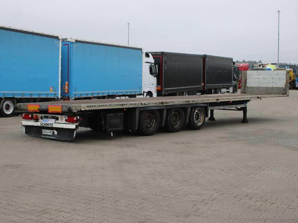 Schmitz CARGOBULL SCB *S3T, LIFTING AXLE, MULTILOCK, LOWDECK - Vlakke/ Open oplegger: afbeelding 4 Schmitz CARGOBULL SCB *S3T, LIFTING AXLE, MULTILOCK, LOWDECK - Vlakke/ Open oplegger: afbeelding 4