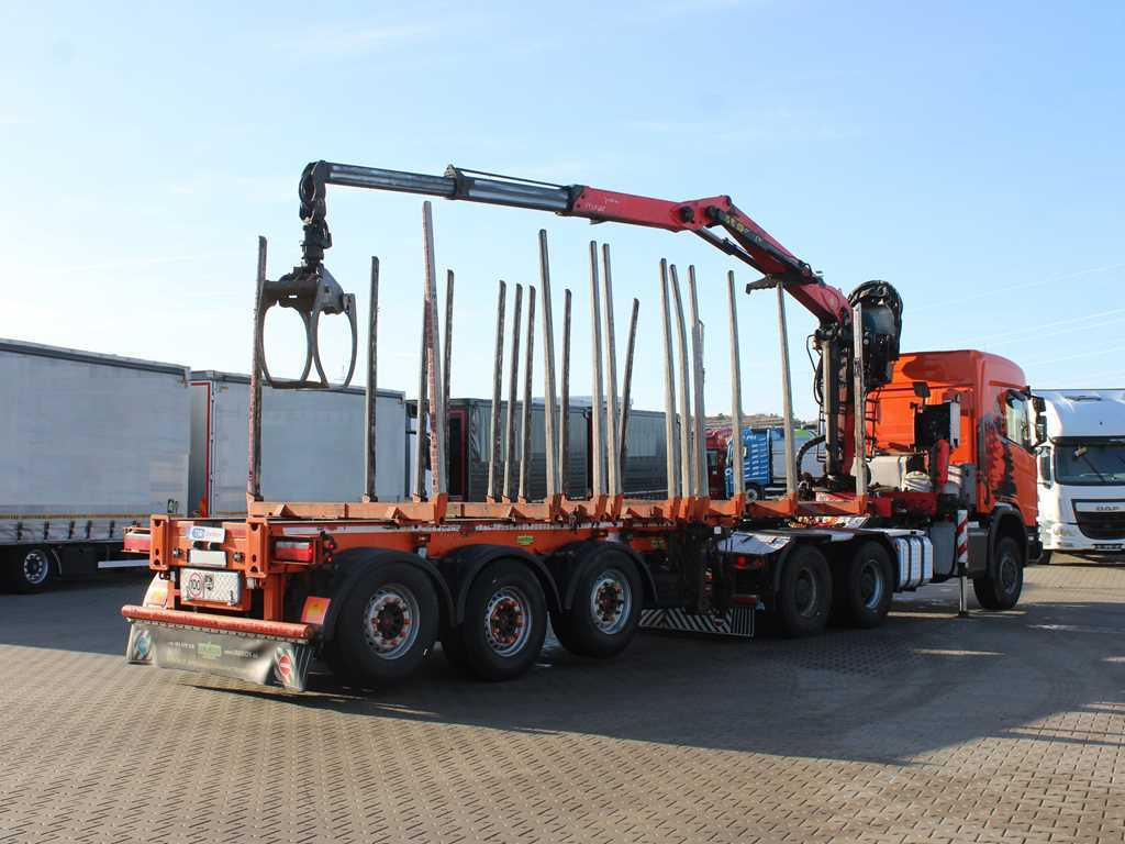 Scania R500, 6x6, RETARDER, OPTICRUISE, PALFINGER EPSILON Q170Z96, NAVIGATION - Trekker, Houtoplegger: afbeelding 4 Scania R500, 6x6, RETARDER, OPTICRUISE, PALFINGER EPSILON Q170Z96, NAVIGATION - Trekker, Houtoplegger: afbeelding 4