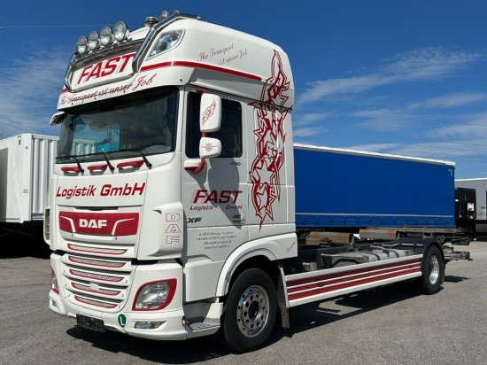 DAF XF 480 FA BDF SSC Euro 6, Bär Cargolift Falt, Retarder - Containertransporter/ Wissellaadbak vrachtwagen: afbeelding 1 DAF XF 480 FA BDF SSC Euro 6, Bär Cargolift Falt, Retarder - Containertransporter/ Wissellaadbak vrachtwagen: afbeelding 1