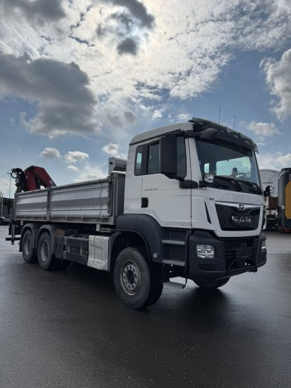 MAN TGS 26.430 6x4 3-Seitenkipper, HMF 2020K-RC Heckkran abnehmbar, - Kipper vrachtwagen, Kraanwagen: afbeelding 3 MAN TGS 26.430 6x4 3-Seitenkipper, HMF 2020K-RC Heckkran abnehmbar, - Kipper vrachtwagen, Kraanwagen: afbeelding 3