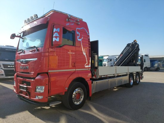 MAN TGX 26.510 BL Pritsche, Intarder, HIAB X-HIPRO 558EP-5, Alu-Felgen, Lenkachse, - Vrachtwagen met open laadbak, Kraanwagen: afbeelding 1 MAN TGX 26.510 BL Pritsche, Intarder, HIAB X-HIPRO 558EP-5, Alu-Felgen, Lenkachse, - Vrachtwagen met open laadbak, Kraanwagen: afbeelding 1