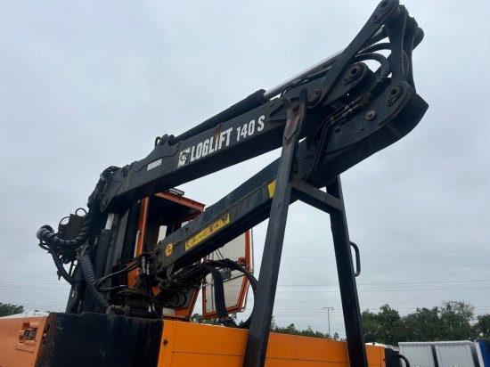 Containertransporter/ Wissellaadbak aanhangwagen Plateau-Wechselpritsche mit Loglift 140S inkl. Rotator und Greifer: afbeelding 8