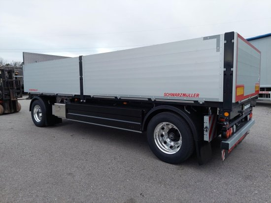 Schwarzmüller 2-Achs Jumbo-Baustoff-Plateauanhänger, BPW-Achsen, Alufelgen, - Open/ Plateau aanhangwagen: afbeelding 2 Schwarzmüller 2-Achs Jumbo-Baustoff-Plateauanhänger, BPW-Achsen, Alufelgen, - Open/ Plateau aanhangwagen: afbeelding 2
