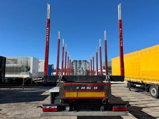 Houtoplegger Schwarzmüller Holzauflieger, 8 Rungenpaare, SAF-Achsen, Liftachse: afbeelding 6 Houtoplegger Schwarzmüller Holzauflieger, 8 Rungenpaare, SAF-Achsen, Liftachse: afbeelding 6