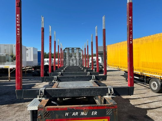 Houtoplegger Schwarzmüller Holzauflieger, 8 Rungenpaare, SAF-Achsen, Liftachse: afbeelding 9 Houtoplegger Schwarzmüller Holzauflieger, 8 Rungenpaare, SAF-Achsen, Liftachse: afbeelding 9